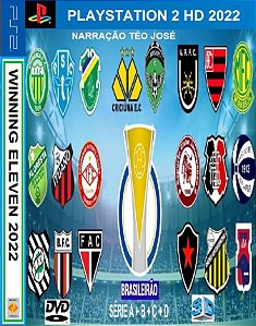 PES 2022 Brasileirão A B C + Libertadores + Encarte PS2!!!! 