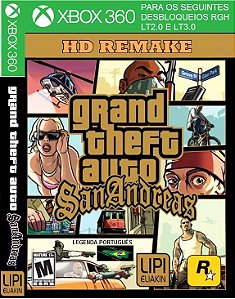 Grand Theft Auto San Andreas HD Remake Xbox 360 - Midia Fisica