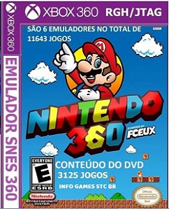 Emulador Snes com 2296 Roms Xbox 360 Desbloqueio RGH