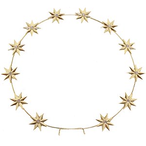 Auréola com Estrelas Folheada para Imagem 100cm-150cm | 26cm