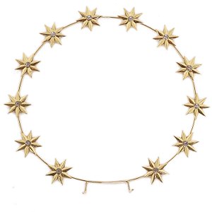 Auréola com Estrelas Folheada para Imagem 80cm-100cm | 18cm