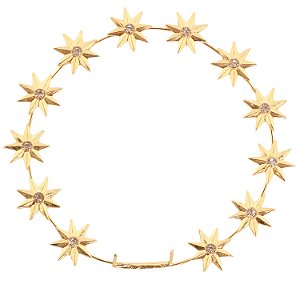 Auréola com Estrelas Folheada para Imagem 50cm-70cm | 10,5cm