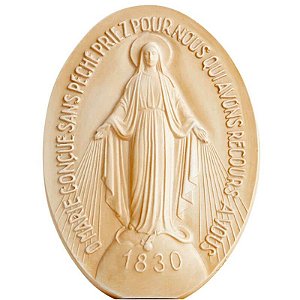 Medalha Mesa Nossa Senhora das Graças 15cm - Marfim