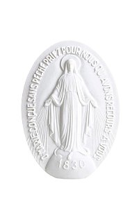 Medalha Mesa Nossa Senhora das Graças 15cm - Pó de Mármore
