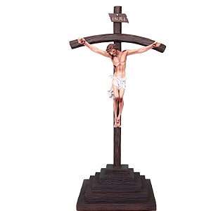 Crucifixo de Mesa 115cm Com Base - Resina