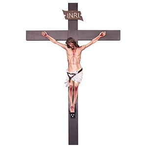 Crucifixo de Parede 300cm (Corpo Cristo 160cm) - Resina