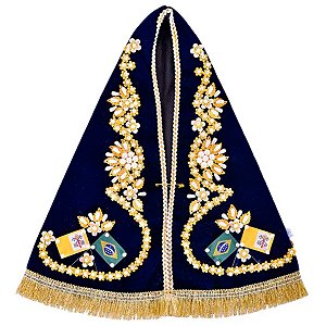 Manto Para Imagem de Nossa Senhora Aparecida 30cm