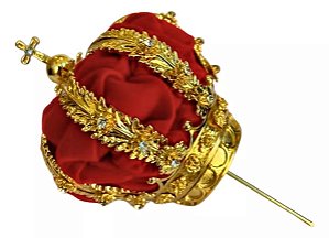 Coroa Dourada Nossa Senhora Aparecida Folheada | 60cm - 70cm