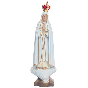 Imagem Nossa Senhora De Fátima 25cm C/ Coroa | Resina