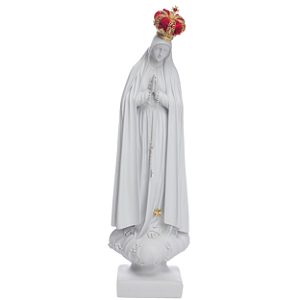 Imagem Nossa Senhora de Fátima 75cm c/ Coroa Folheada | Pó De Marmore
