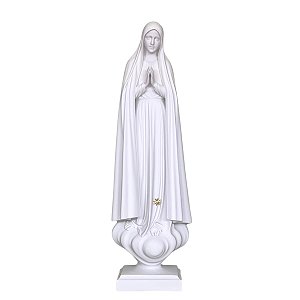 Imagem Nossa Senhora de Fátima 110cm Área Externa | Pó de Mármore