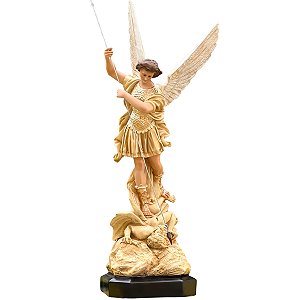 Imagem São Miguel Arcanjo 98cm | Marfim Dourado