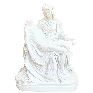 Imagem Nossa Senhora da Piedade 43cm | Pó de Mármore
