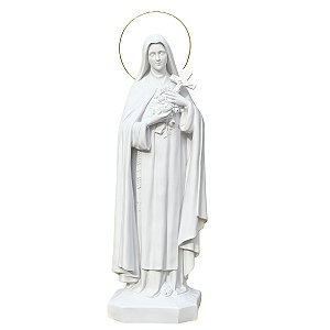 Imagem Santa Terezinha 105cm Área Externa Aro Folheado Pó de Mármore