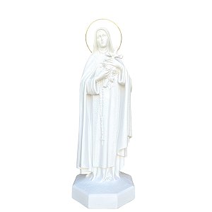 Imagem Santa Terezinha 68cm Área Externa Aro Folheado Pó de Mármore