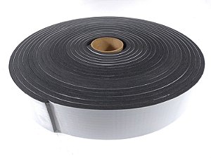 Fita Vedação Espuma Epdm Preto Adesivo 1 Lado 6mmx50mmx10m