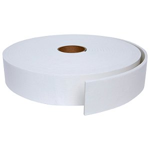 Fita de Vedação em EVA Branco Adesivado 1 Lado 05mm x 50mm x 10m