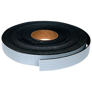 Fita EVA Preto Adesivo 1 Lado - 2mm X Larg 20mm x 10 Metros