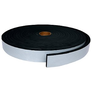 Fita EVA Preto Adesivo 1 Lado - 10mm X Larg 40mm x 10 Metros