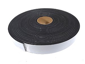 Fita de Vedação em Espuma Neoprene Preto 4mm x 30mm x 10m
