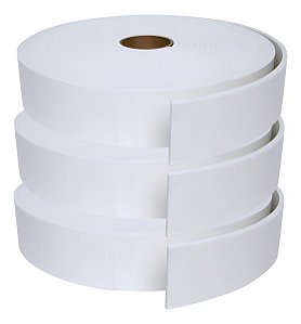 Ripado Eva Branco Autocolante Larg 4cm X 5mm X 30 Metros