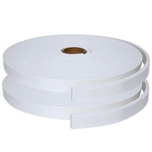Ripado Eva Branco Autocolante Larg 2,5cm X 8mm X 20 Metros