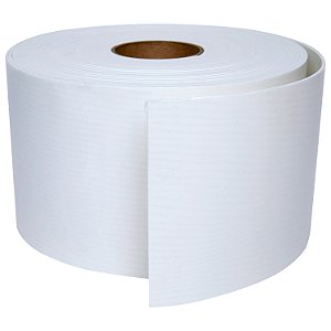 Ripado Eva Branco Autocolante Larg 10cm X 2mm X 10 Metros