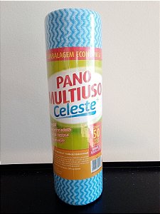 PANO MULTIUSO (PERFLEX) CELESTE - BOBINA PICOTADA 50 PANOS