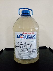 DETERGENTE LAVA LOUÇAS CLEAR - 5 LITROS - BONITÃO