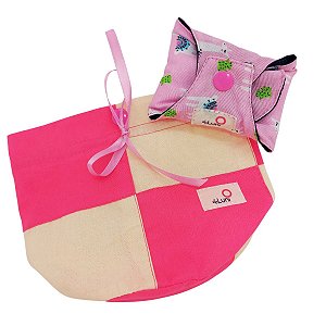 Kit 3 Absorventes Ecológicos + Necessarie