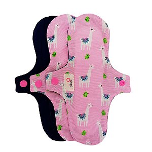 Kit 3 Absorventes Ecológicos + Necessarie