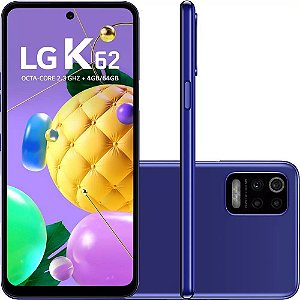 Celular Smartphone K62 4g Tela 6,6 64gb 4gb Ram Azul LG