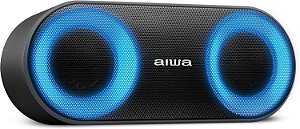 Caixa de Som Speaker, Aiwa, Bluetooth, Luzes Multicores IP65