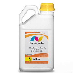 Toner Refil Okidata C130 44250709 Yellow - C110 MC160 de 1kg