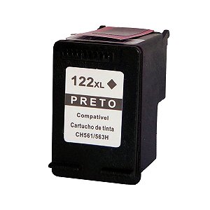 Cartucho Compatível HP 122XL Black - HP 2050 HP 3050 HP 1000 com 12 ml