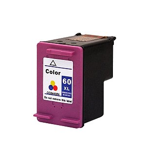 Cartucho Compatível HP 60XL Color - F4480 D110 C4680 F4280 com 12,5ml