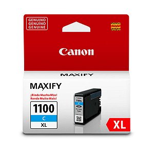 Cartucho de Tinta Canon PGI-1100XL Ciano - Impressora MAXIFY MB 2010 Original 12ml