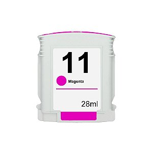 Cartucho HP 11 11XL C-4837A Magenta - Impressoras HP 500 2600 K850 9130 9120 9110 Compatível 28ml