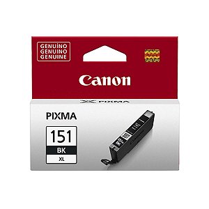 Cartucho Jato de Tinta Canon CLI151 XL Black - Canon IP7210 IP8710 IX6810 MG5510 Original 22ml