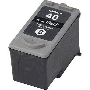 Cartucho Jato de Tinta Canon PG 40 Preto - Canon MX300 MX310 MP210 MP160 Compatível 18ml