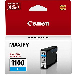 Cartucho Jato de Tinta Canon PGI1100 Ciano - Canon MB-2010 Original 4,5ml