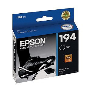 Cartucho Jato de Tinta Epson 194120 Preto - Epson XP214 XP204 XP104 Original 5ml