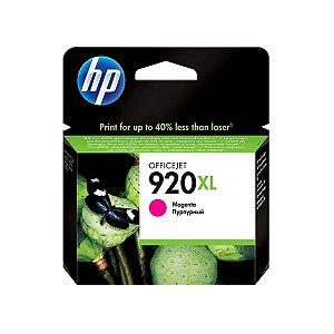Cartucho Jato de Tinta HP 920XL CD-973AL Magenta - HP 7500A 6500 6000 6500 E709 E709C Original 7,5ml