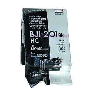 Cartucho para Impressoras Canon BJC 610 BJC 620 BJC 600 BJC 880 - Canon BJI201 Black Original 14ml