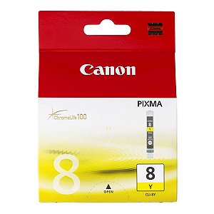 Cartucho para Impressoras Canon IP4500 IP5200 IP6600D MP500 600R - Canon CLI8 Yellow Original 13ml