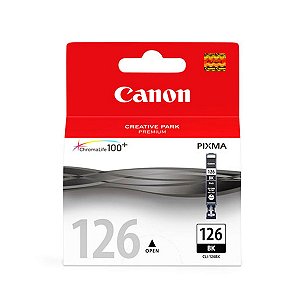 Cartucho para Impressoras Canon IP4810 PRO9000 IX6510 MG5210 - Canon CLI126 Black Original 9ml