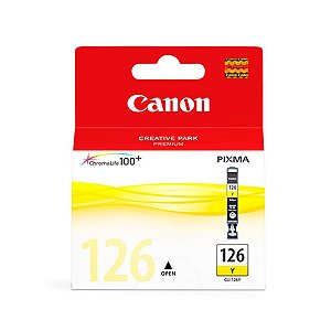 Cartucho para Impressoras Canon IP4810 PRO9000 IX6510 MG5210 - Canon CLI126 Yellow Original 9ml