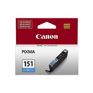 Cartucho para Impressoras Canon IP7210 IP8710 IX6810 MG5510 - Canon CLI151 Ciano Original 7ml