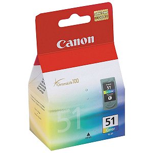 Cartucho para Impressoras Canon MP160 MP150 MP170 IP2200 - Canon CL51 Color Original 21ml