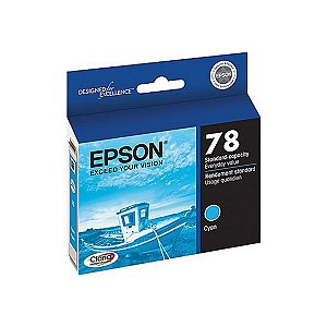 Cartucho para Impressoras Epson R-260 R-380 RX-580 - Epson T 078 Cyan Original 12ml